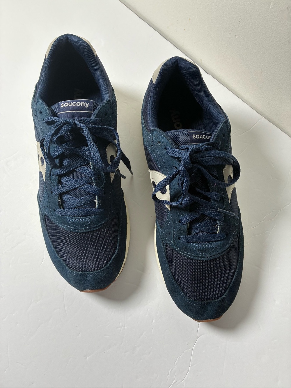 Saucony Kids Navy and White Running Sneakers